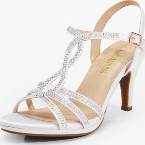 DREAM PAIRS Women's Amore Fashion Stilettos Open Toe Pump Heel Sandals